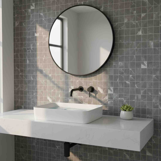 Mosaïque carreau baguettes céramique pierre look blanc 24-STSO01_f | 10 plaques Mosaïque carreau baguettes céramique pierre look blanc 24-STSO01_f | 10 plaques